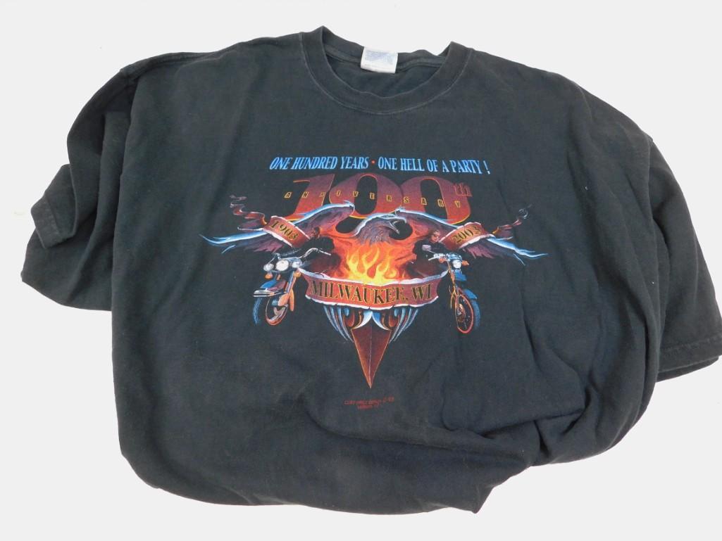 Harley Davidson T-Shirt 100th Anniversary: Harley Davidson T-Shirt 100th Anniversary Milwaukee, Wisconsin Size is 2XL