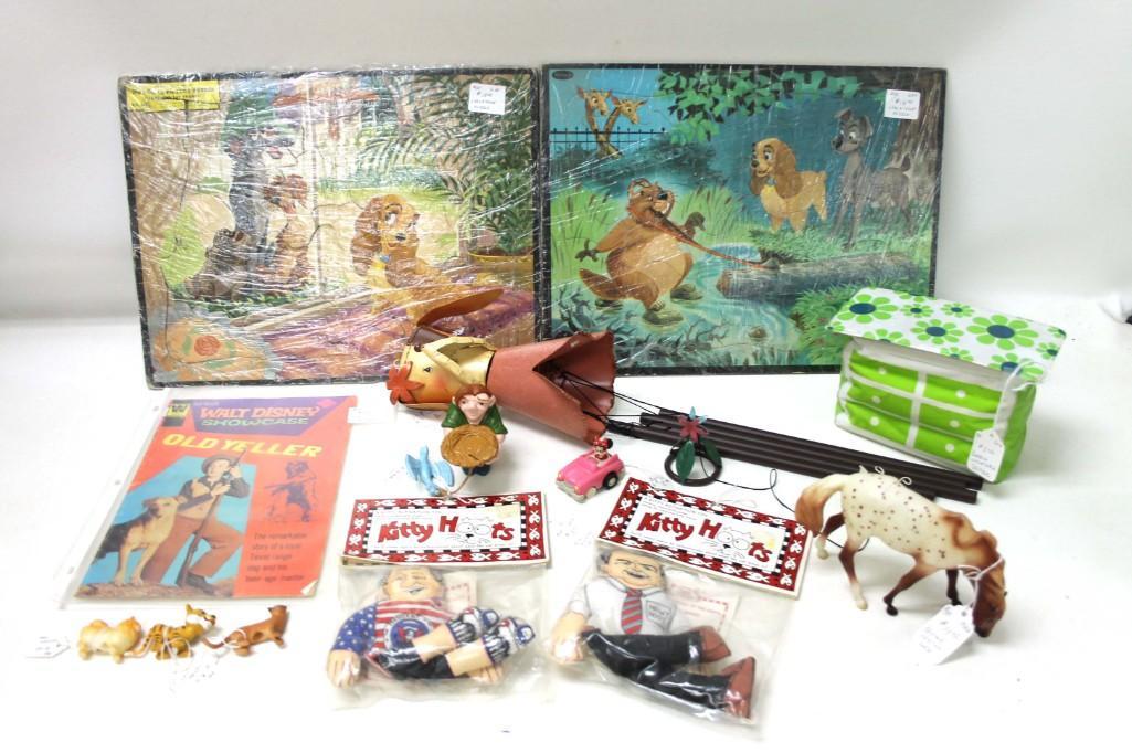 Vintage Toy Lot incl Puzzles , Breyer Horse , Comic: Vintage Toy Lot incl Puzzles , Breyer Horse , Comic Book , Etc