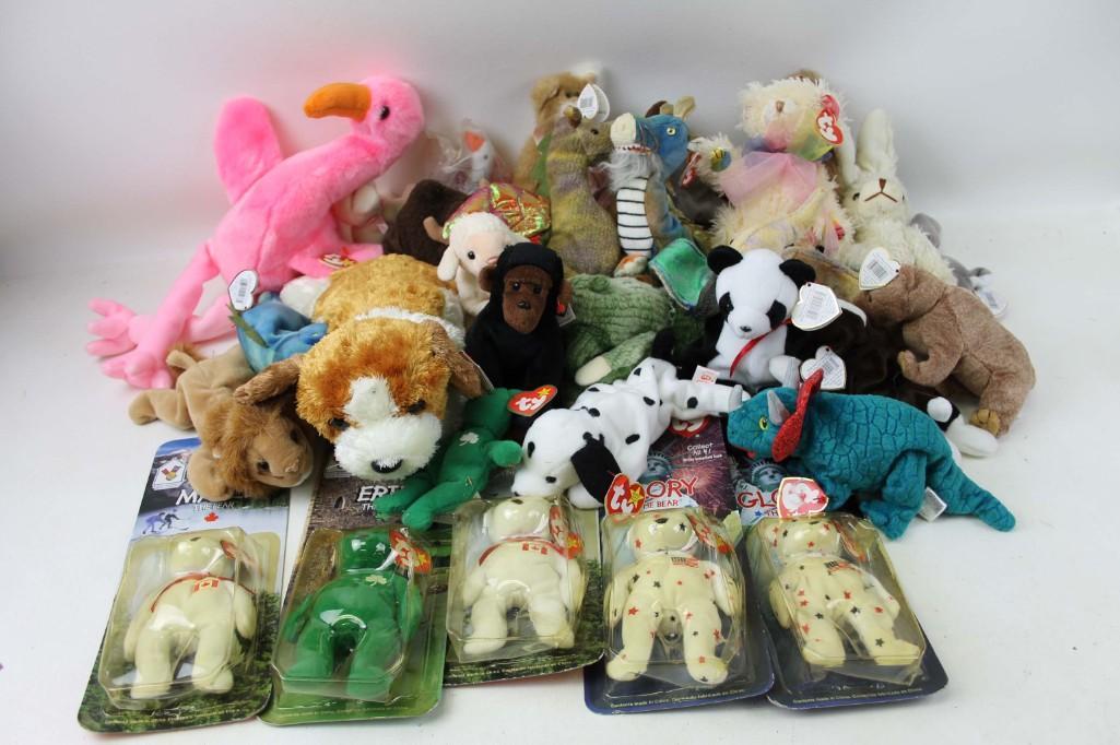 Lot of Approx 30 Ty Beanie Babies , Ty Plush , Mini: Lot of Approx 30 Ty Beanie Babies , Ty Plush , Mini Beanies