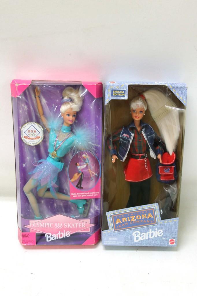 2 Barbies incl Olympic Skater Barbie and Arizona Jean: Lot of 2 Barbie Dolls incl Olympic Skater Barbie and Arizona Jean Company Barbie . Both are New in Package