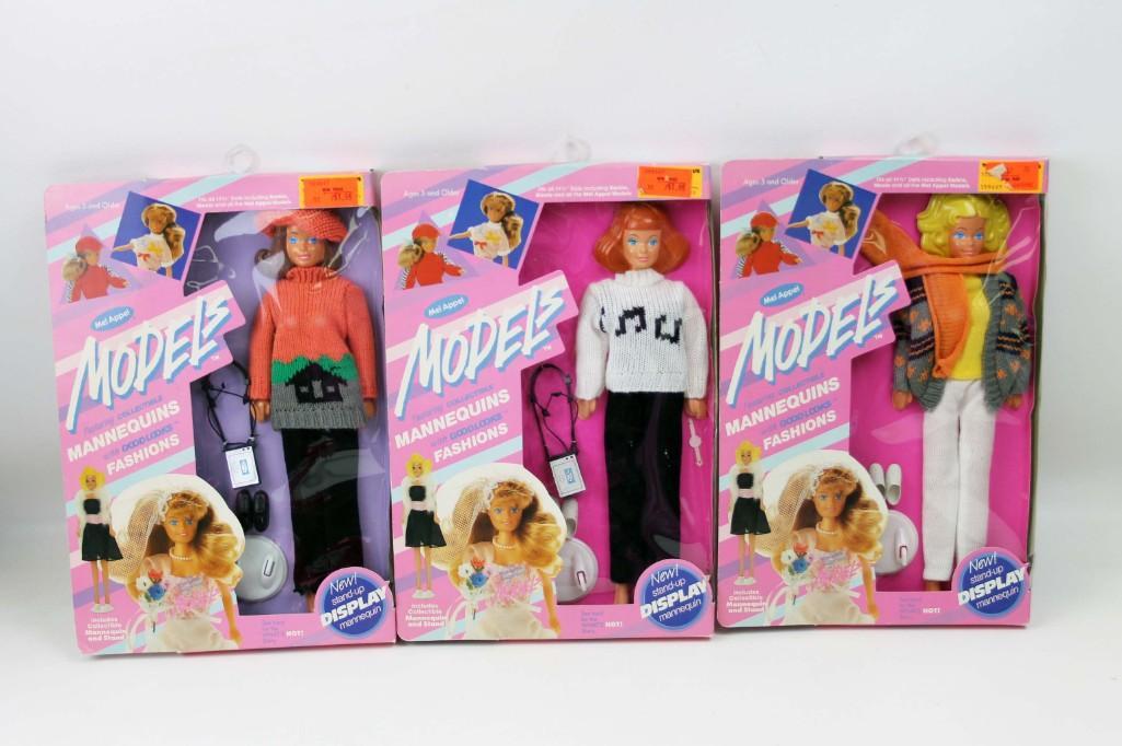 Lot of 3 Mel Apparel Models Fashion Dolls New in: Lot of 3 Mel Apparel Models Fashion Dolls New in Package