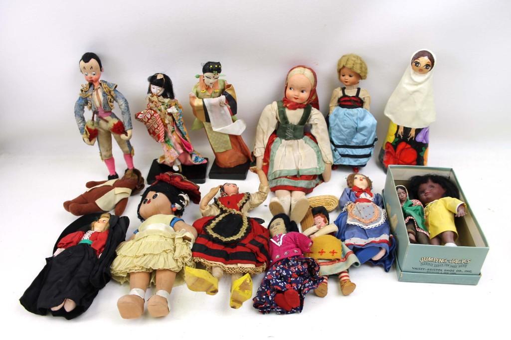 Lot of Dolls incl Effanbee Klumpe Doll: Lot of Dolls incl Effanbee Klumpe Doll