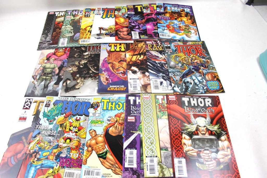 Lot of 20 Thor Comic Books: Lot of 20 The Mighty Thor Comic Books