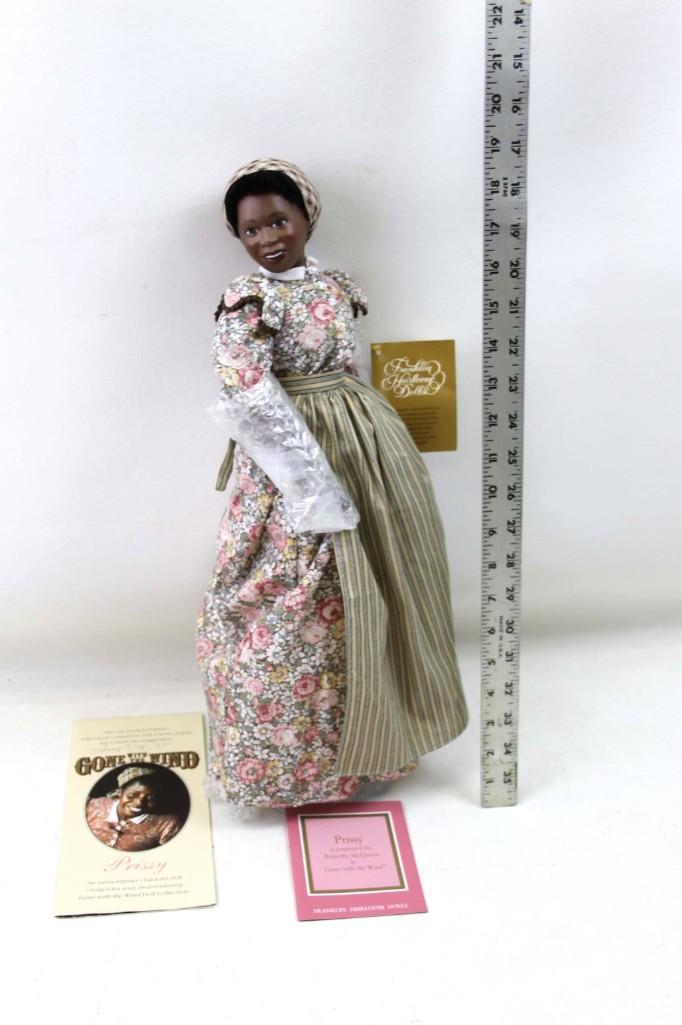 Gone with the Wind Prissy Porcelain Doll Franklin: Gone with the Wind Prissy Porcelain Doll Franklin Heirloom