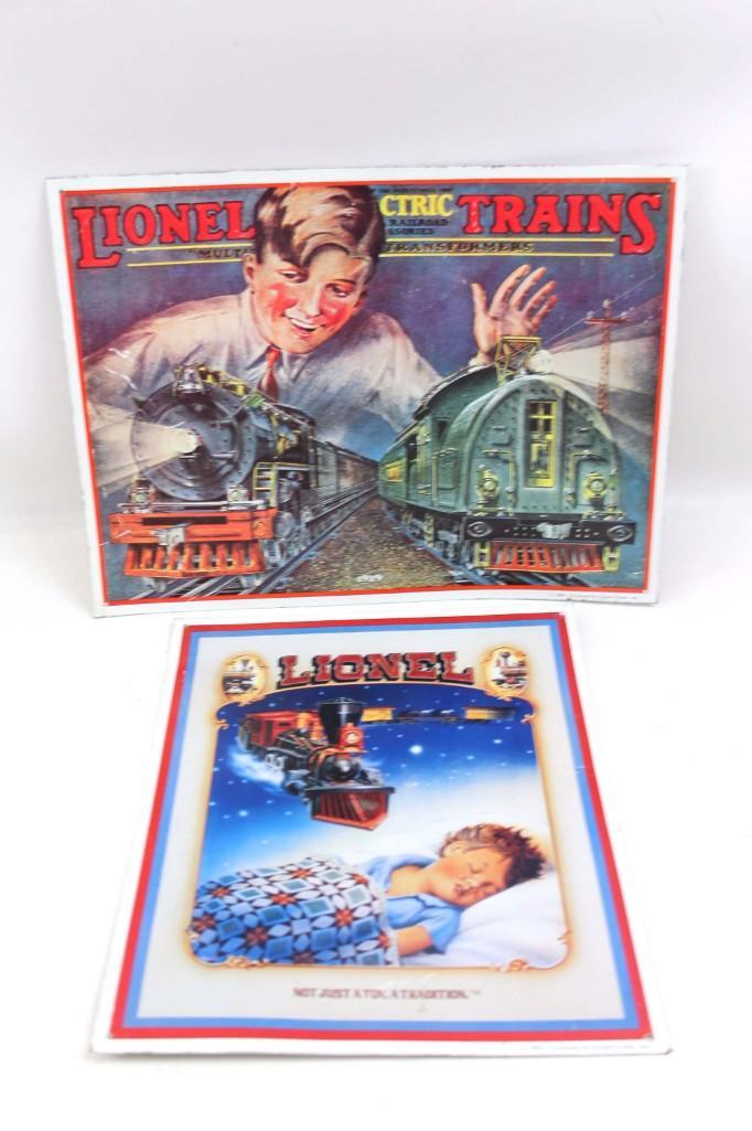 2 Metal Lionel Train Signs (1 of 4)