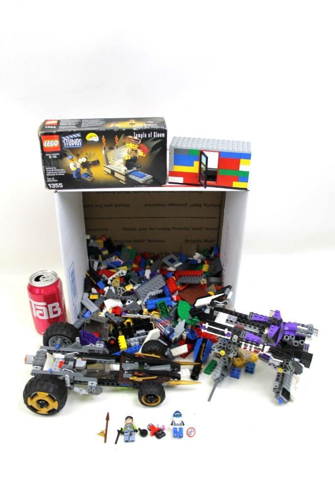 5 Lbs of Legos incl Lego Set 1355 , Bricks , Wheels , (1 of 4)