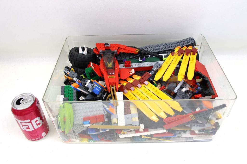 8 Lbs of Legos incl Bricks , Wheels , Partially Built: 8 Lbs of Legos incl Bricks , Wheels , Partially Built Vehicles , Etc Lot D