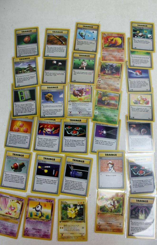 31 Pokemon 1st Generation 1st Edition Shadowless Cards (1 of 5)