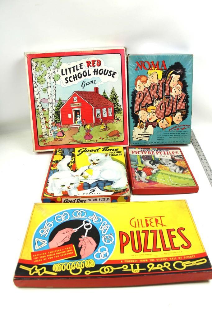 Lot of Vintage Puzzles and Games (1 of 5)