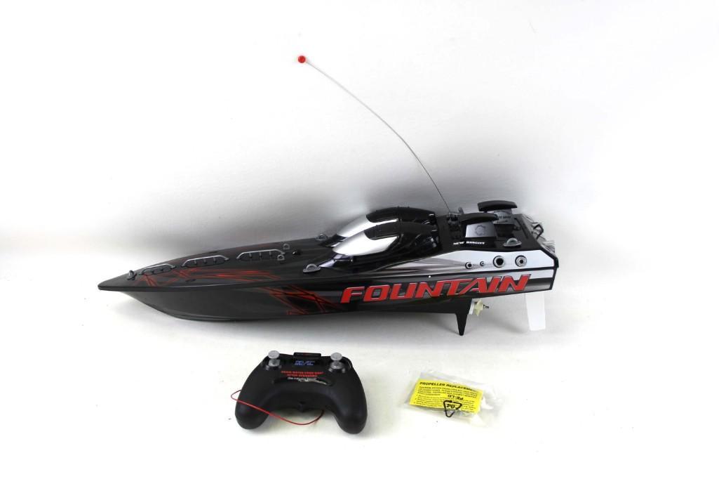 New bright fountain rc boat sale