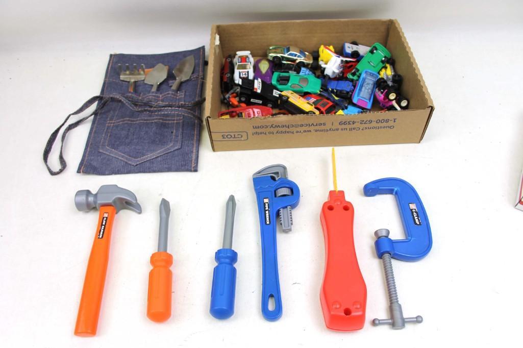 Lot of Toy Cars and Toy Tools (1 of 3)
