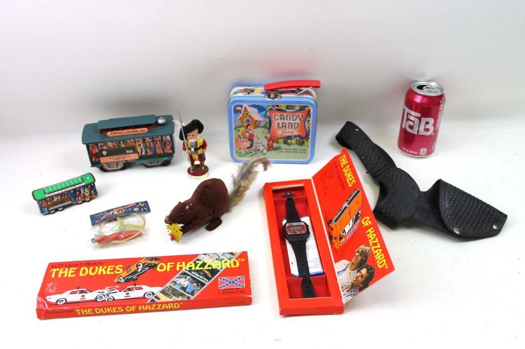 Toy Lot incl Dukes of Hazzard Watch , 2 Train Car Items (1 of 4)