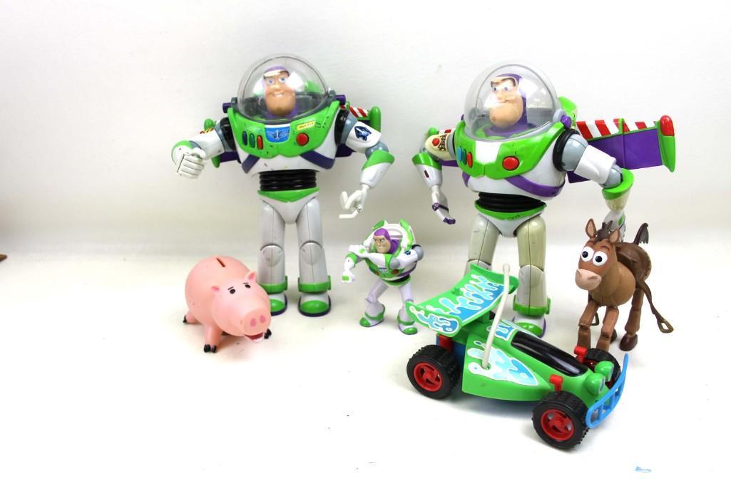 Lot of Disney Toy Story Toys incl Buzz Lightyear ,: Lot of Disney Toy Story Toys incl Buzz Lightyear , Bullseye , Hamm , etc
