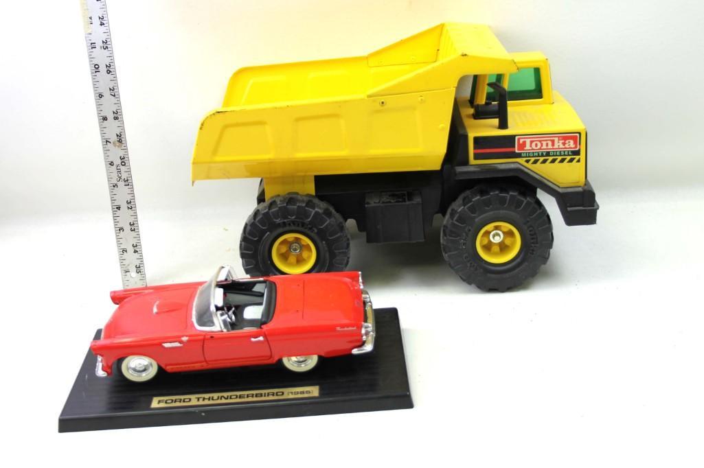 Tonka Dump Truck and a Die Cast Model 1955 Ford (1 of 4)