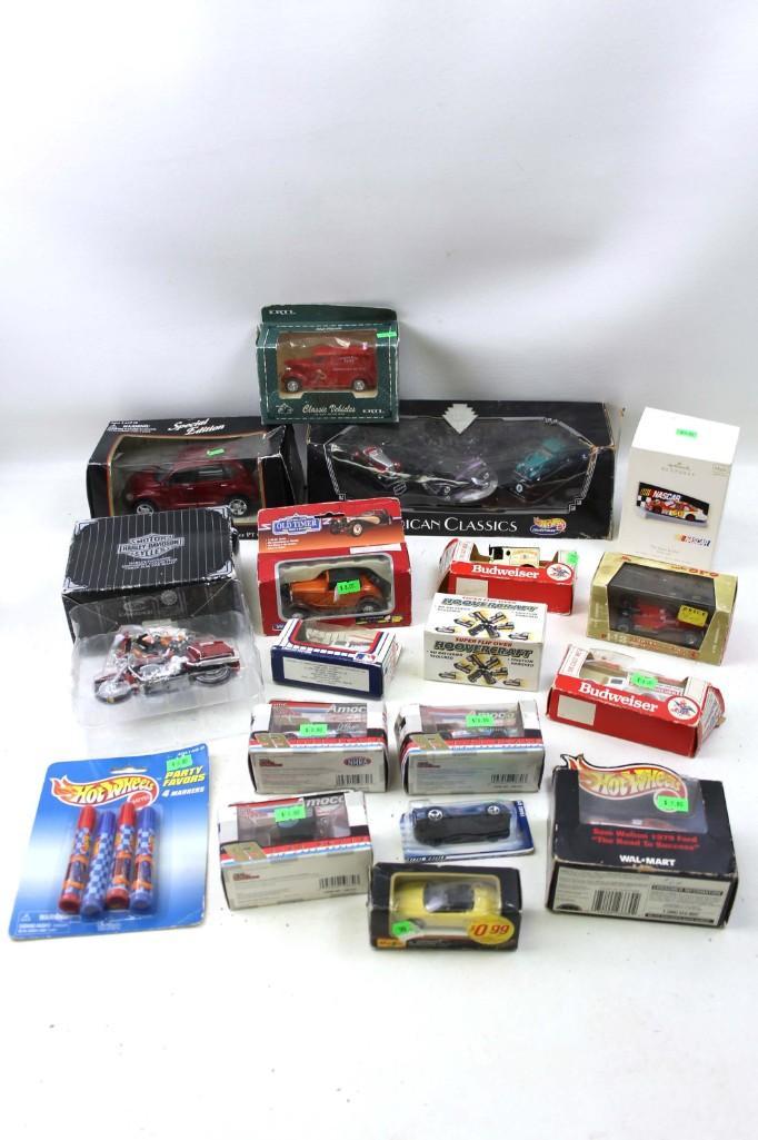 Misc. Car Lot including Hot Wheels, Harley Davidson, (1 of 4)