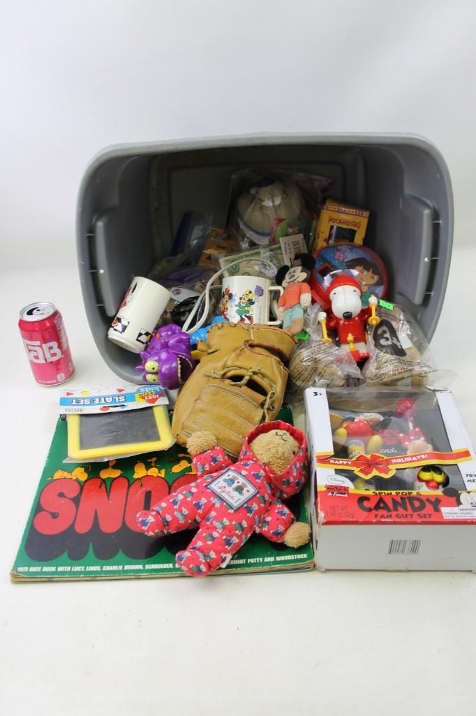 Bin full of Toys Snoopy book, Spin Pop & Candy, Mickey (1 of 4)