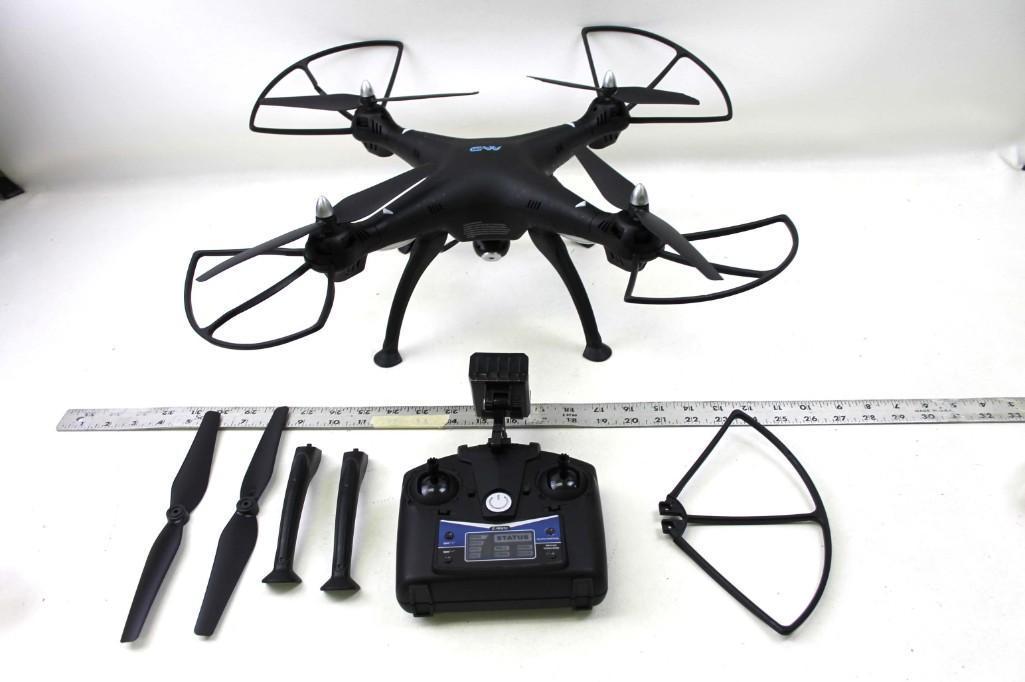 Quadracopter Drone Promark CW: Quadracopter Drone Promark CW Untested 