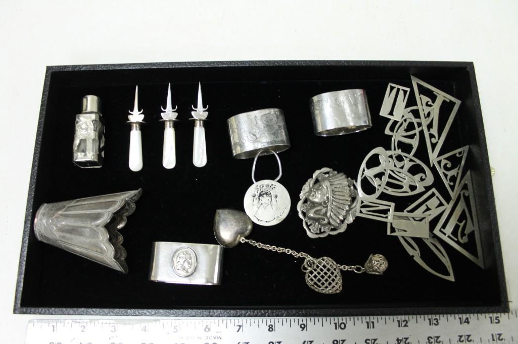 Lot of Vintage Smalls incl Toothpick Holder , Napkin (1 of 3)