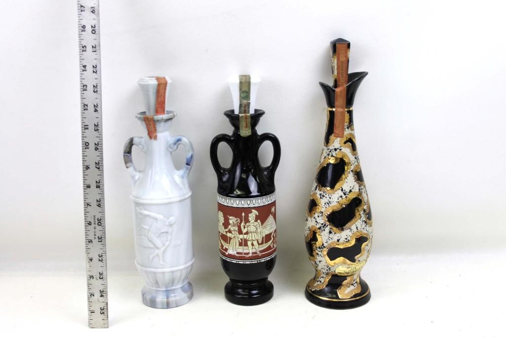 Lot of 3 Empty Collectible Decanters incl Jim Beam (1 of 2)