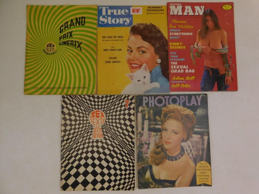 Lot of 5 Vintage Magazines Some Adult (1 of 6)