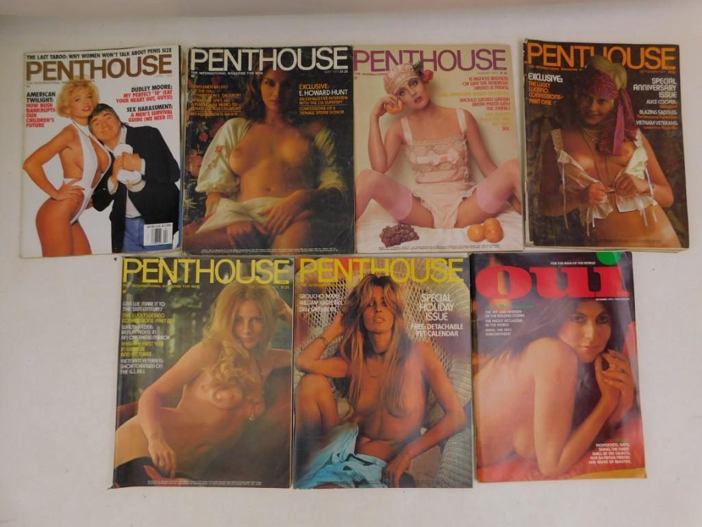 Lot of 5 Penthouse Magazines from the 1970's, 1 from (1 of 1)