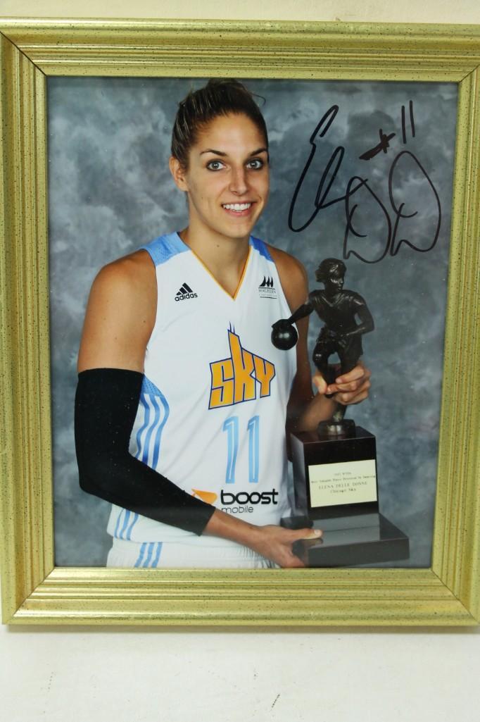 Framed Autographed Elena Delle Donne WNBA All-Star and: Framed Autographed Elena Delle Donne WNBA All-Star and MVP Some may say she's the Michael Jordan of women's basketball, but really Michael Jordan was the male basketball version of Elena Elle Don