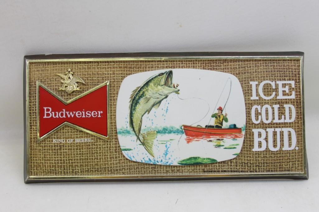 Budweiser Fisherman Themed Sign (1 of 3)