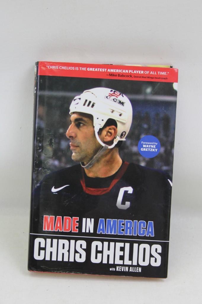 Autographed Chris Chelios Made in America Book (1 of 2)