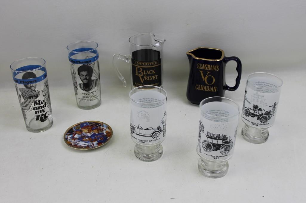 Lot of Collector Glasses and ash tray (1 of 5)