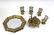 Brass Dollhouse Table , Chairs , Accessories , - 2