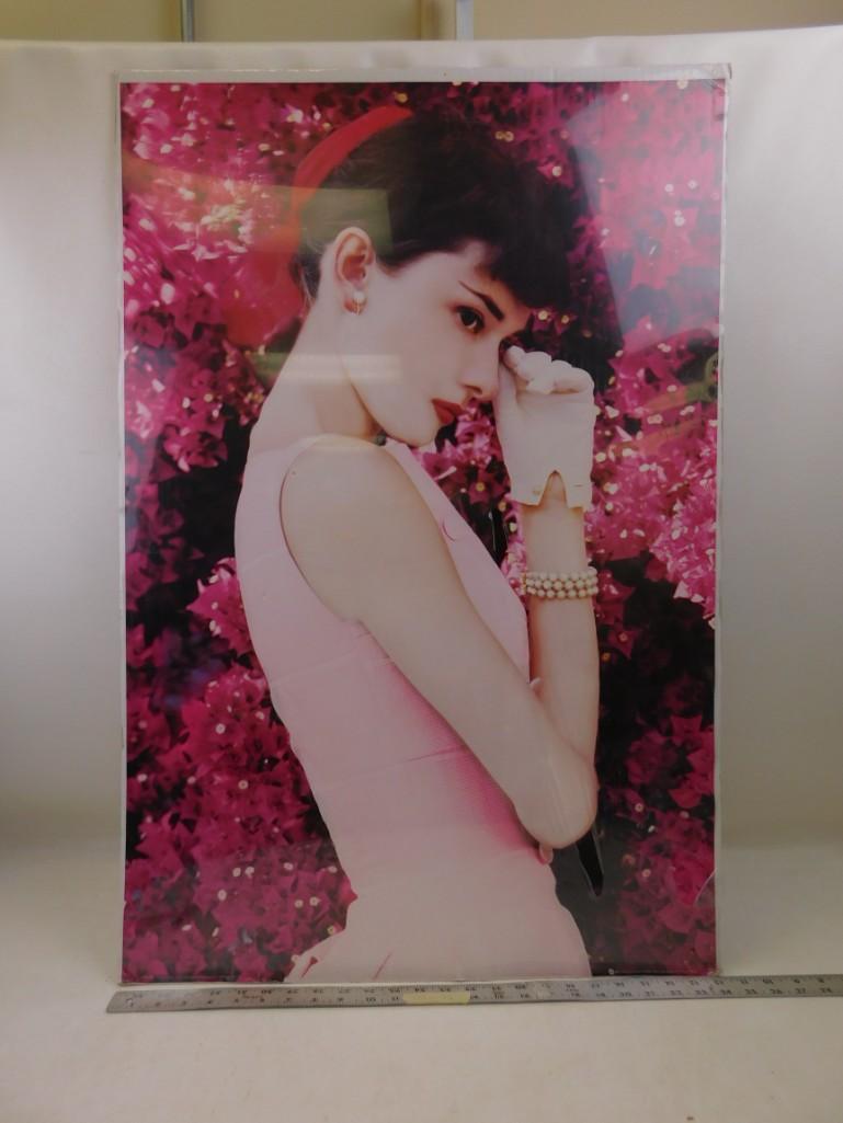 Large Audrey Hepburn Poster on Cardboard backing (1 of 4)