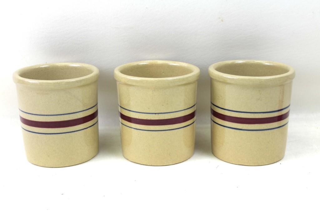 3 Robinson Ransbottom Stoneware Crocks or High Jars 1 (1 of 5)
