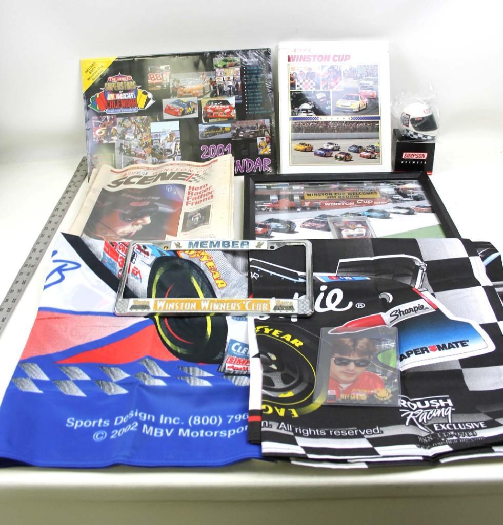 Lot of Nascar Collectibles incl Dale Earnhardt: Lot of Nascar Collectibles incl Dale Earnhardt Newspapers