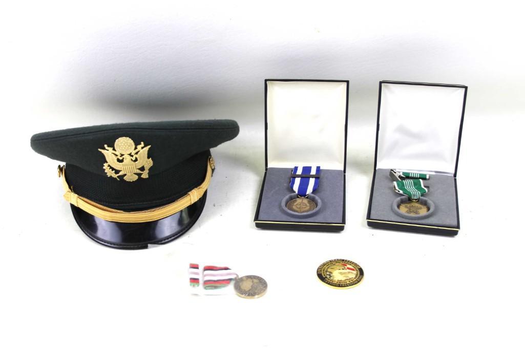 US Military Lot incl Army Hat with E Pluribus Unum (1 of 5)