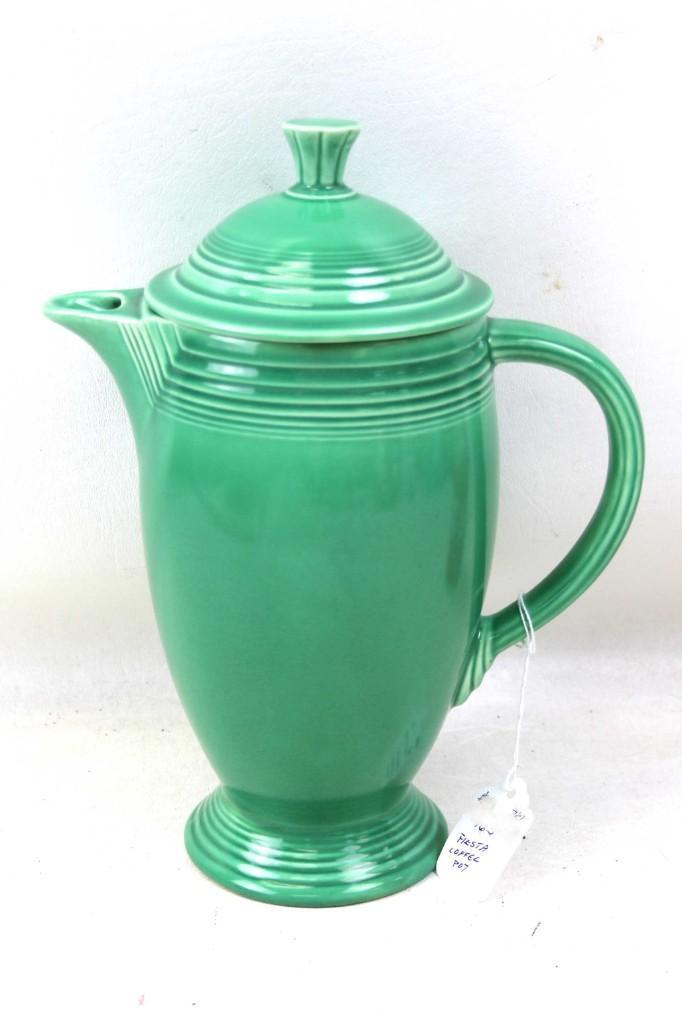 Green Fiestaware Coffee Pot (1 of 4)