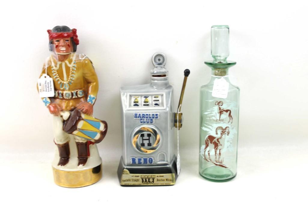 Lot of 3 Decanters Empty Collectibles (1 of 2)