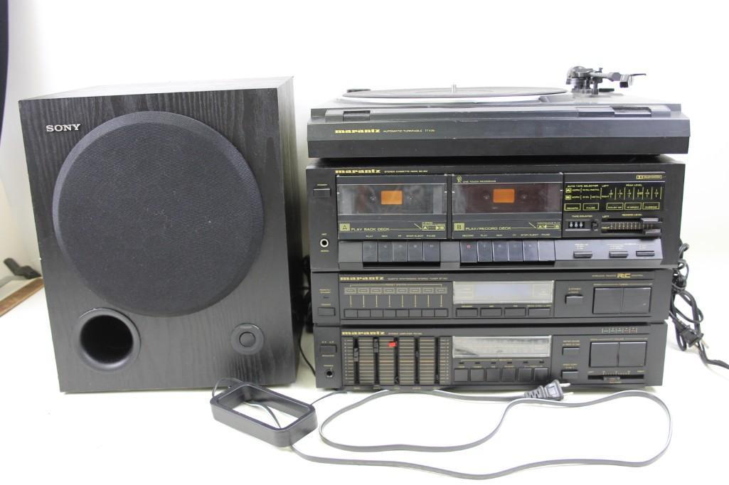 Marantz Stereo and a Sony Powered Subwoofer (1 of 6)