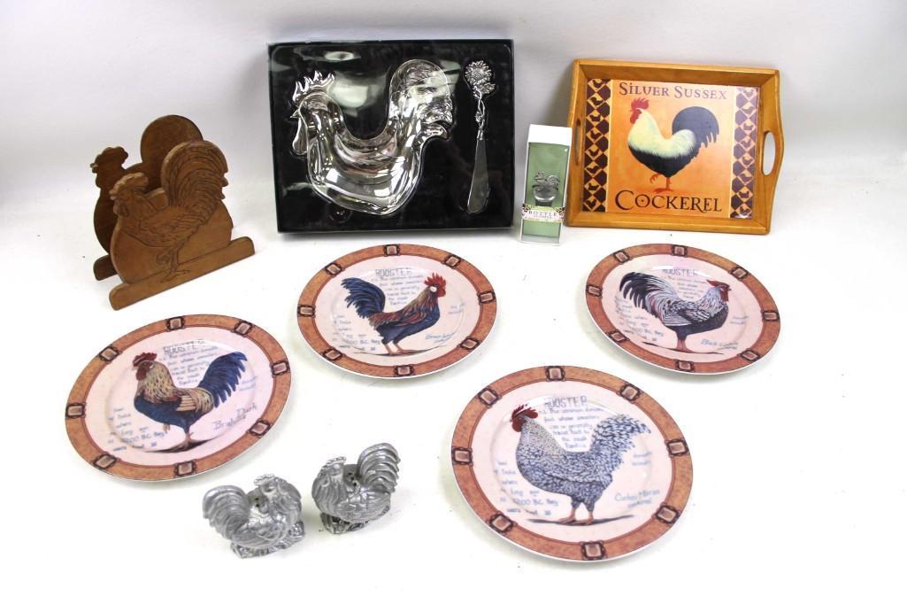 Lot of Rooster or Chicken Kitchen Decor (1 of 7)