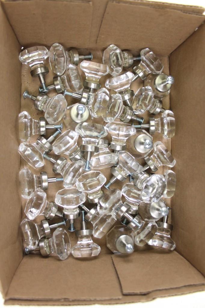 Lot of Glass Cupboard Door Pulls or Knobs: Lot of Glass Cupboard Door Pulls or Knobs or Handles