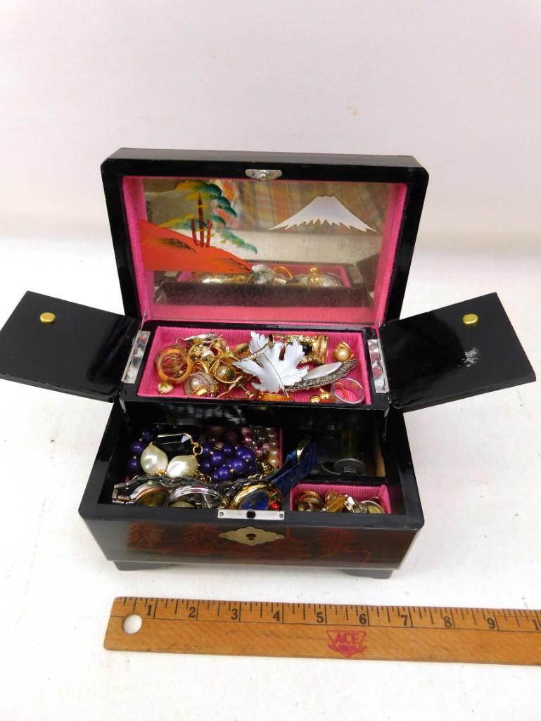 Jewelry Box full of Costume Jewelry: Jewelry Box full of Costume Jewelry