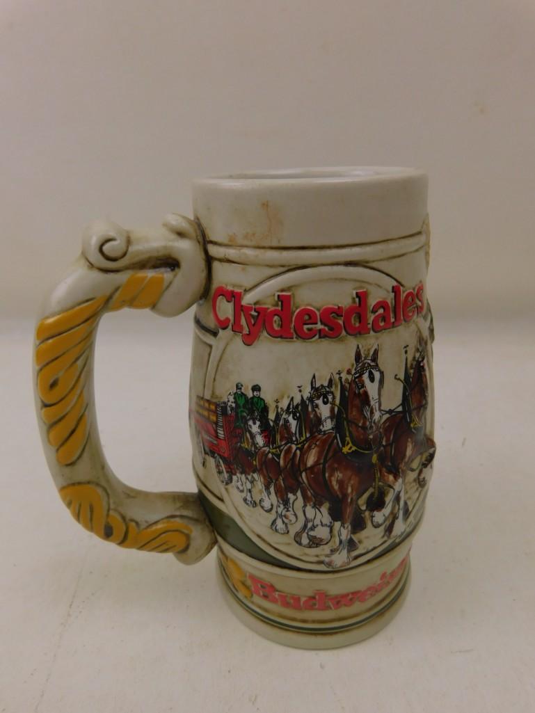 Budweiser Clydesdales Beer Stein: Budweiser Clydesdales Beer Stein This is pretty detailed in intricate. It will probably make your beer taste better. Oktoberfest is coming up...