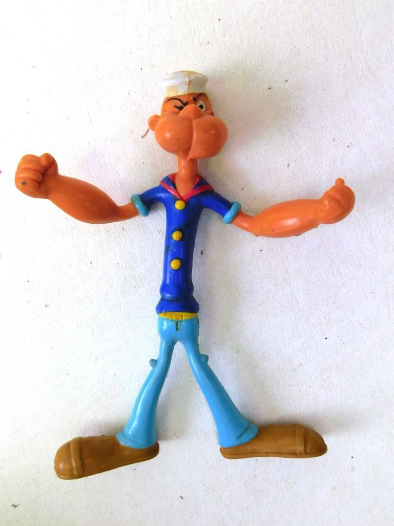 Vintage Bendable Bendy Flexible Popeye the Sailor Toy: Vintage Bendable Bendy Flexible Popeye the Sailor Toy Figurine from 1978 By K.F.S. Bronco CD Amscan, Inc.