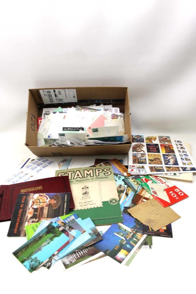 Lot of Stamps, postcards, Ephemera, etc.: Lot of Stamps, postcards, Ephemera, etc.