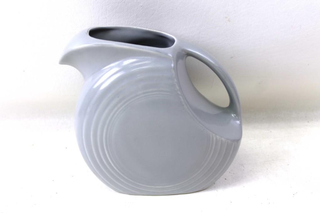 Fiestaware Gray Larger Size Disk Pitcher Fiesta Ware: Fiestaware Gray Larger Size Disk Pitcher Fiesta Ware