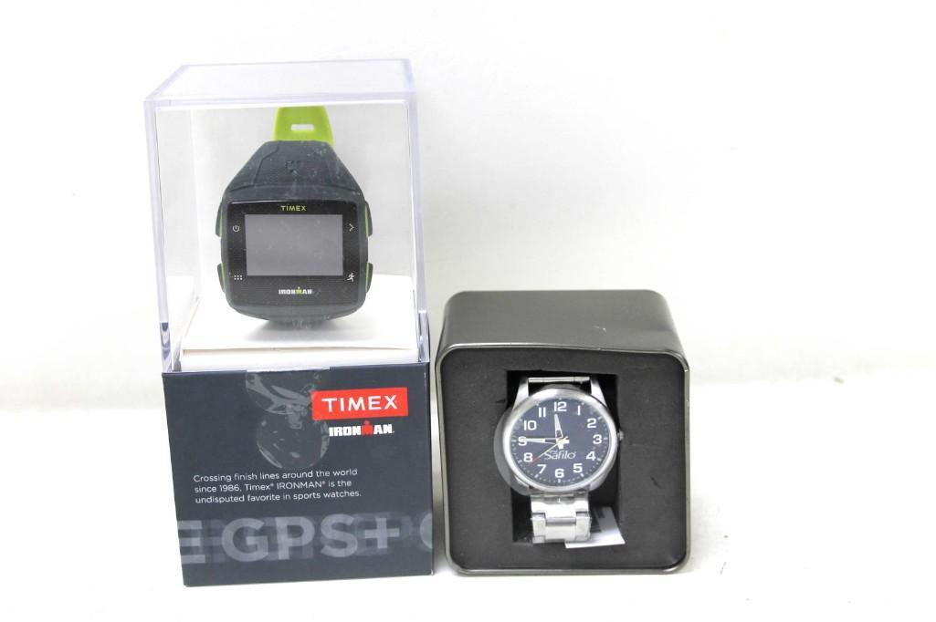 2 Watches incl Timex Ironman and a Safilo: 2 Watches incl Timex Ironman and a Safilo
