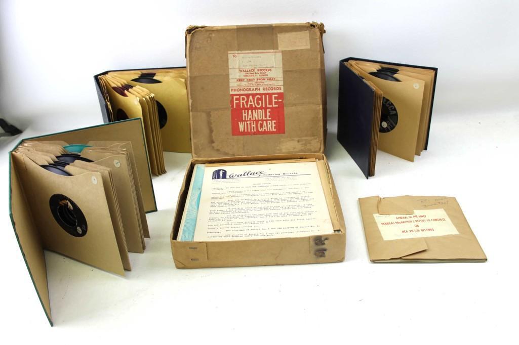 Lot of Vinyl Records incl Douglas MacArthur's Report to: Lot of Vinyl Records incl Douglas MacArthur's Report to Congress, Fitness, Bing Crosby, Etc