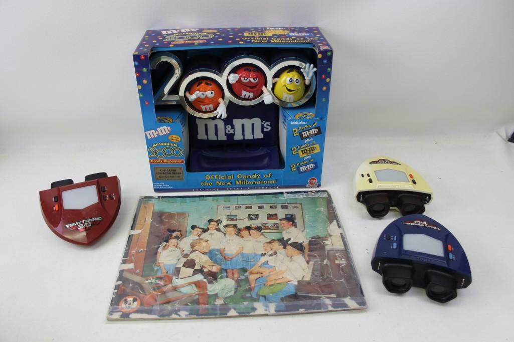 Misc. Lot M&Ms Tomy Tronic 3-D Disney Puzzle: Misc. Lot M&Ms Tomy Tronic 3-D Disney Puzzle 