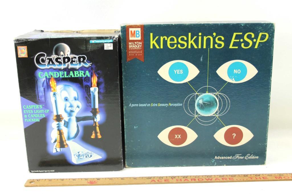 Casper The Friendly Ghost Candelabra and Kreskin's ESP (1 of 9)