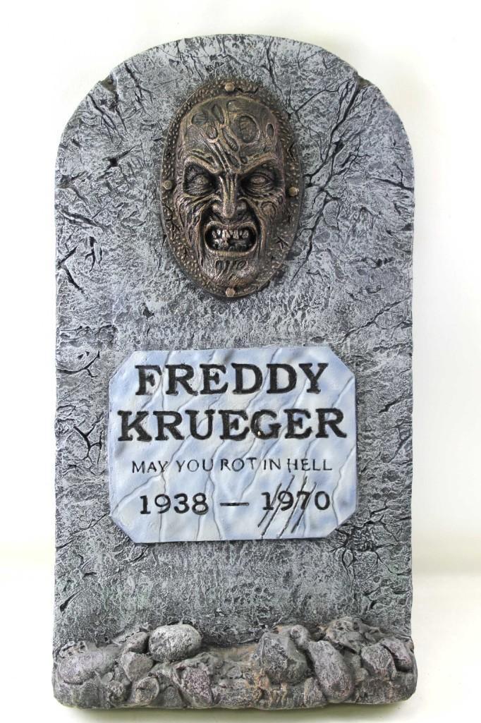 Freddy Krueger Tombstone Halloween Prop Nightmare on (1 of 5)