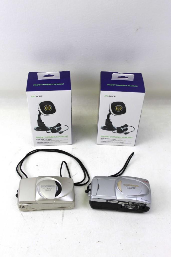 Lot of Olympus Cameras and 2 New Anymode Cell Phone (1 of 4)
